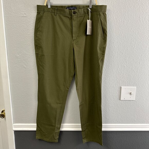Everlane Uniform Pants The Performance Chino Moss Green Mens 38x30 NWT $98 - Picture 4 of 7